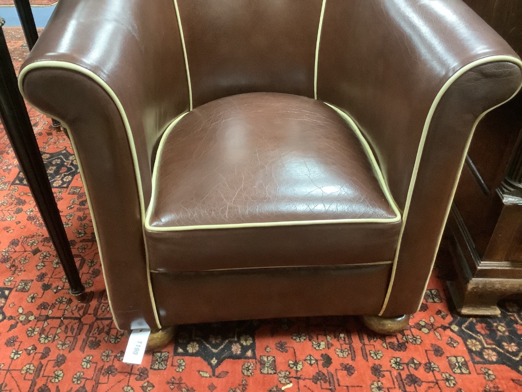 A pair of Art Deco armchairs